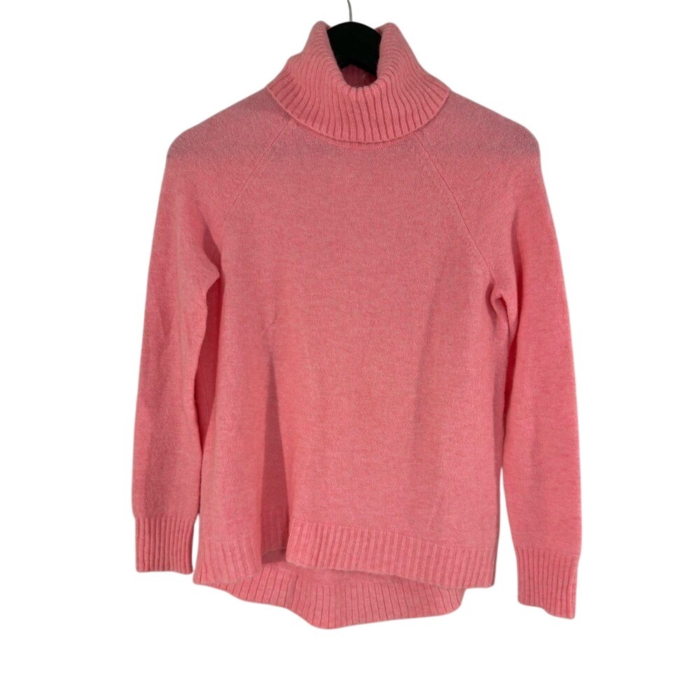 J Crew Pink Wool Alpaca Blend Turtleneck Sweater XXS